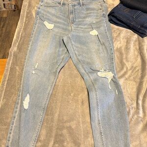 High rise skinny jeans